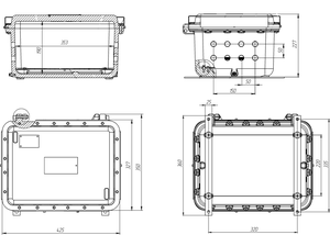ККВ-07е-Ех-А-В0х Коробка коммутационная взрывозащищенная ал. сплав типоразмер В0х